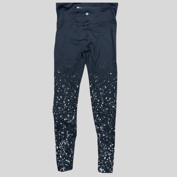 Lululemon black leggings with sparkle leg detailing - Picture 2 of 4